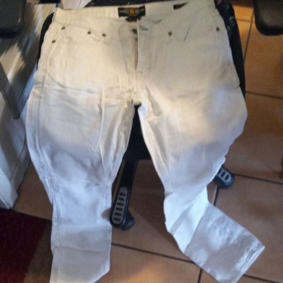 Lucky Brand off White Jeans 101 Super Slim. - Picture 5 of 7